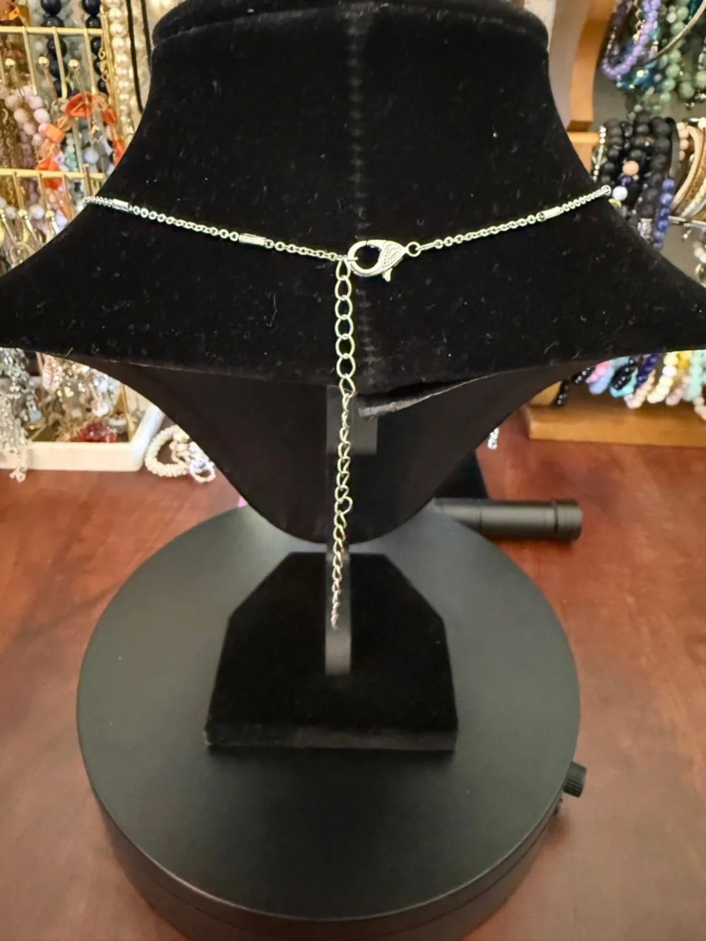 Sodalite Blue Stone Crystal Pendant Necklace - Picture 7 of 7